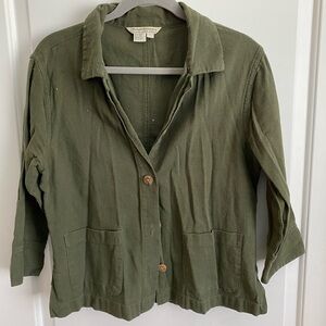 Vintage Green Button Down